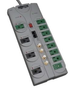 Tripp Lite TLP1210SATG ECO-Surge 12-Outlet 3600J Home Theater Surge Protector