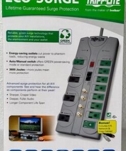 Tripp Lite TLP1210SATG ECO-Surge 12-Outlet 3600J Home Theater Surge Protector - Image 3