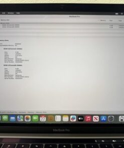 Apple MacBook Pro 13” 2020 i5 1.4GHz 8GB RAM 256GB SSD Touch Bar A2289 / - Image 7