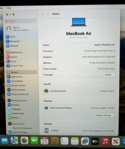 Apple MacBook Air 13” 2019 i5 1.6GHz 8GB RAM 128GB SSD Space Gray A1932/ - Image 5