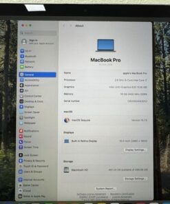 Apple MacBook Pro 15” 2018 i7 2.6GHz 16GB RAM 500GB SSD Radeon Pro 560X/ - Image 4
