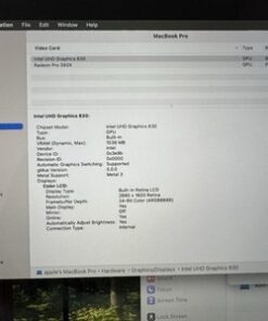 Apple MacBook Pro 15” 2018 i7 2.6GHz 16GB RAM 500GB SSD Radeon Pro 560X/ - Image 5