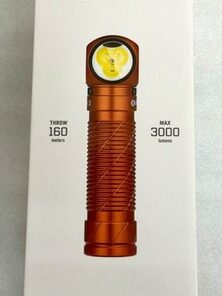 Alternative view of Olight Perun 3 Orange 3000 Lumens LED Headlamp Flashlight Magnetic Rechargeable