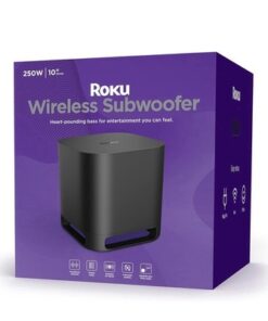 Roku Wireless Subwoofer 10” 250W Peak (125W RMS) Wireless Bass Speaker 9201R