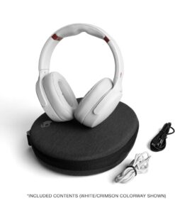 Skullcandy Venue Wireless ANC Bluetooth Over-Ear Headphones White/Crimson