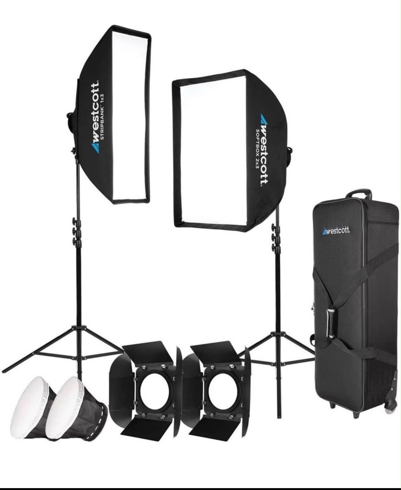 Westcott Solix Bi-Color 2-Light Kit Jen Rozenbaum w/ 2×3 Softbox & 1×3 Stripbank