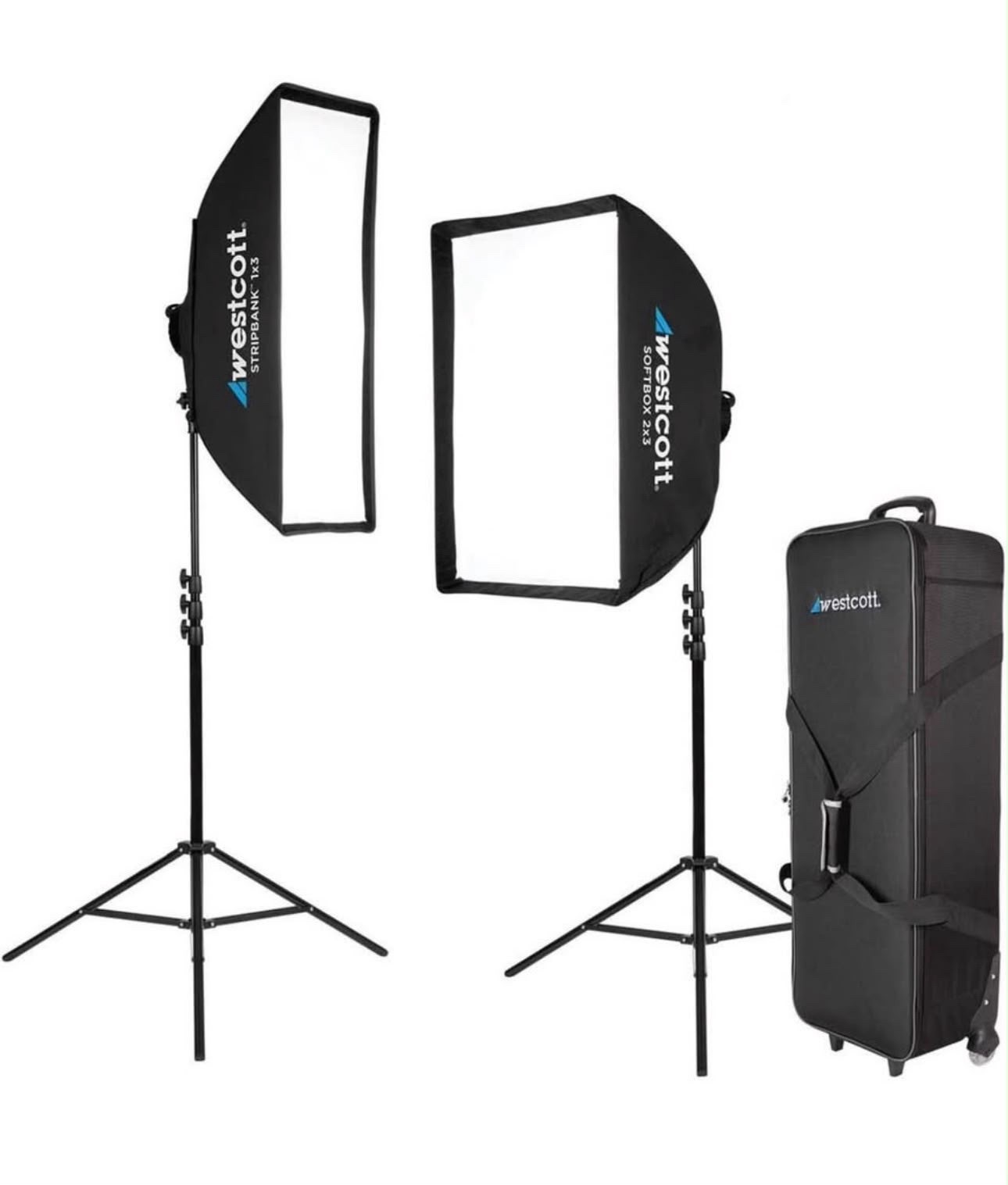 Westcott Solix Bi-Color 2-Light Kit Jen Rozenbaum w/ 2×3 Softbox & 1×3 Stripbank