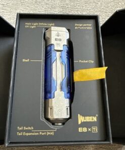 WUBEN E8 Titanium Edition 1300LM EDC Flashlight 365nm UV USB-C IP68 - Image 14