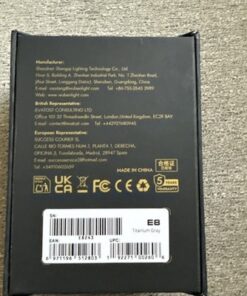 WUBEN E8 Titanium Edition 1300LM EDC Flashlight 365nm UV USB-C IP68 - Image 16