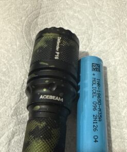 ACEBEAM Defender P16 Tactical LED Flashlight 1800 Lumens 484M 18650 IP68