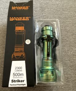 Mankerlight Striker Tactical Flashlight 2300 Lumens 500M SFT40 18650 USB-C