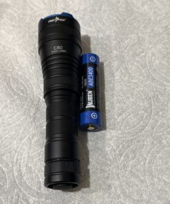 PEETPEN C60 LED Flashlight 1000 Lumens Zoomable 18650 Rechargeable Battery