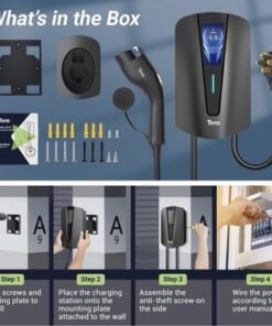 Tera GB-US Level 2 EV Charger 240V J1772 NEMA 14-50 20ft Cable - Image 7