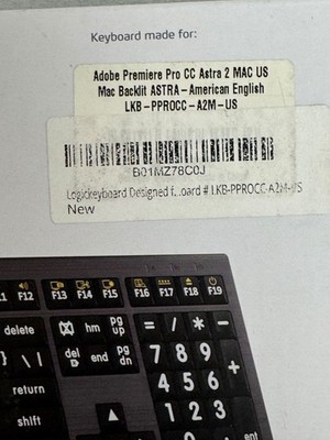 LogicKeyboard ASTRA 2 Backlit Keyboard Adobe Premiere Pro CC Mac US - Image 8