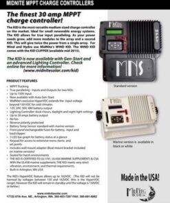 MidNite Solar The KID MNKID-B MPPT 30A Solar Charge Controller Black - Image 4