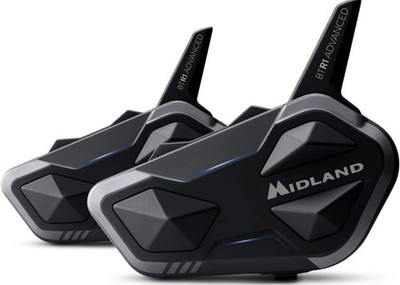 Midland BTR1 Advanced Bluetooth Motorcycle Helmet Intercom 2-Pack RCF