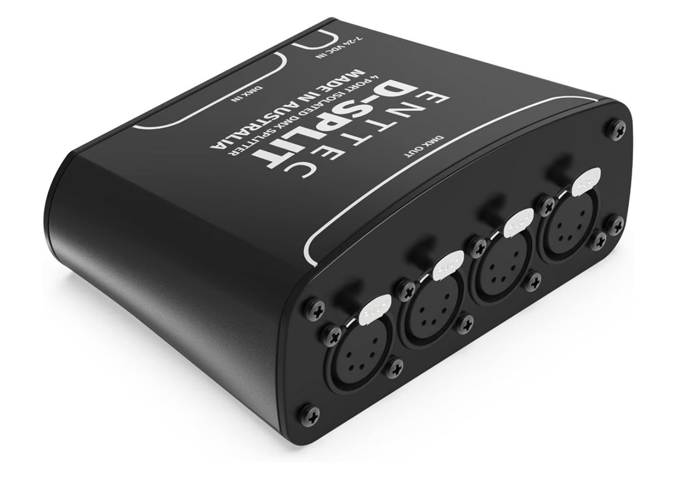 ENTTEC D-SPLIT 70579 DMX 4-Port Isolated Splitter 5-Pin DMX512 Open Box