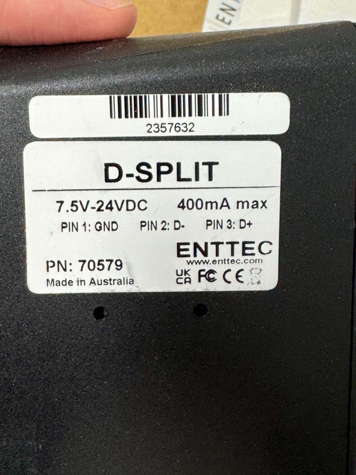ENTTEC D-SPLIT 70579 DMX 4-Port Isolated Splitter 5-Pin DMX512 Open Box - Image 7