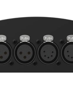 Alternative view of ENTTEC D-SPLIT DMX512 4-Port 3-Pin Opto-Isolated Splitter Repeater