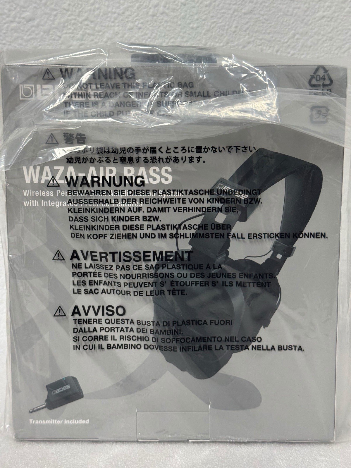 BOSS Waza-Air Bass Wireless Headphone Amplifier System WAZA-AIR-B w/ WL-T - Image 7