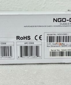 Nakamichi NGO-D500.1 Class D Mono Car Subwoofer Amplifier 500W 1-Channel - Image 3