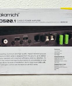 Nakamichi NGO-D500.1 Class D Mono Car Subwoofer Amplifier 500W 1-Channel - Image 4