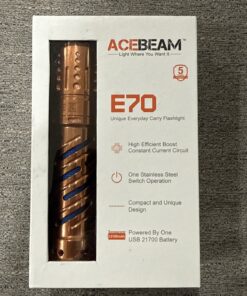 Acebeam E70 LED Flashlight 6500K 4600LM USB-C Rechargeable 21700 Battery EDC