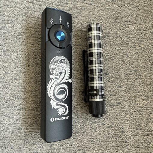 Olight Arkfeld Pro Dragon CW + i3T EOS Plaid Flashlights Tested Working