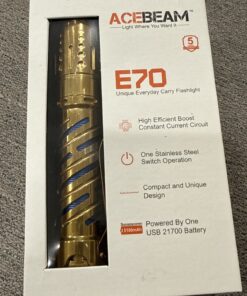 ACEBEAM E70 4600LM LED Flashlight 5000K USB-C 21700 5100mAh Battery