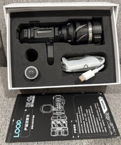 LOOP Gear Skywalker SK01s LEP Titanium Black Zoom Flashlight 910 Lumens