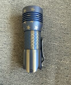 MecArmy PS16 Titanium Pattern 2000LM EDC Flashlight + 16340 650mAh Battery